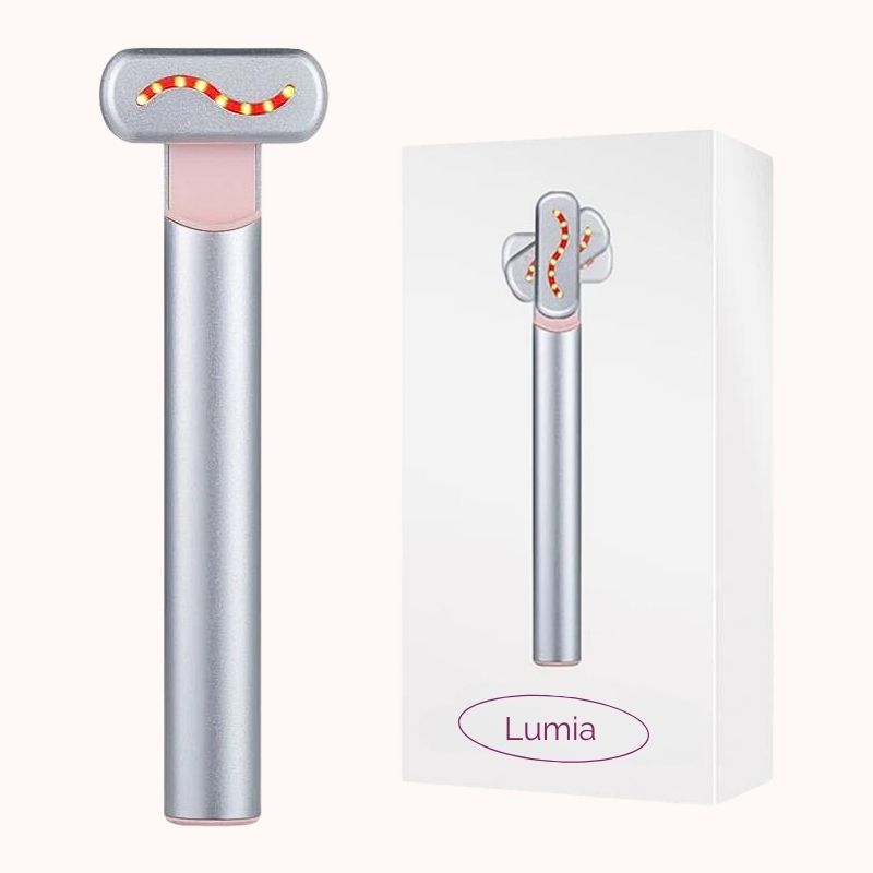 Lumia: Masseur Facial à LED Rouge (Massage et Luminothérapie)